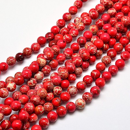 Natural Imperial Jasper Round Bead Strands Beadpark