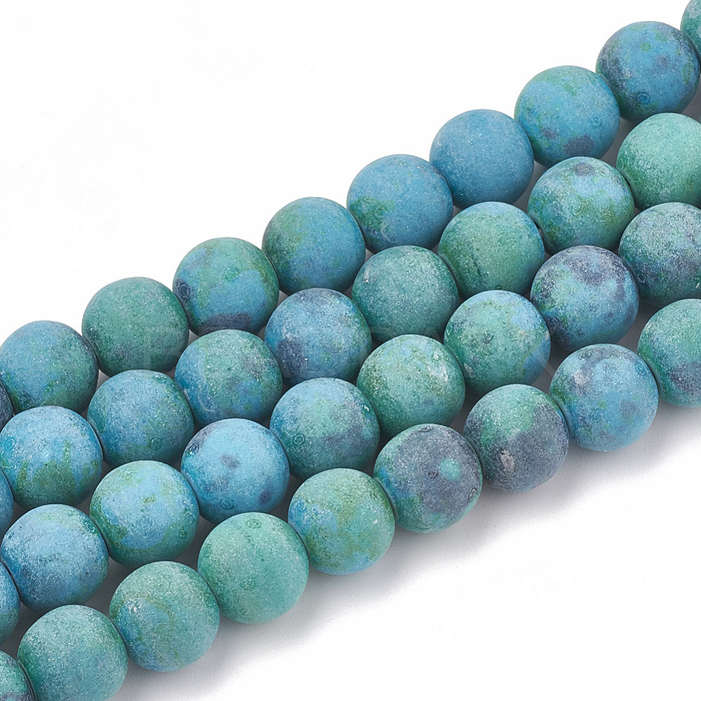 Synthetic Chrysocolla Beads Strands Beadpark