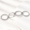 Brass Micro Pave Cubic Zirconia Finger Rings RJEW-P166-12P-2