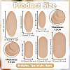 6Pcs 6 Styles Oval MDF Wood Pottery Tools DIY-OC0014-67-2