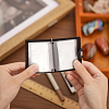CHGCRAFT 4 Sest 2 Colors 2 Inch Leather Cover Mini Photocard Holder Book AJEW-CA0003-95-3
