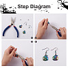 32Pcs 8 Style Rainbow CoLOR Alloy Pendants PALLOY-SW0001-02-4
