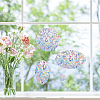 Waterproof PVC Colored Laser Stained Window Film Adhesive Stickers DIY-WH0256-072-7