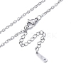 304 Stainless Steel Cable Chains Necklace for Men Women NJEW-N050-A04-S20-2
