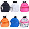 6Pcs 6 Colors Casual Mini Cloth Doll Backpack AJEW-GF0008-36B-1