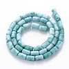 Opaque Baking Painted Crackle Glass Beads Strands FGLA-T004-01G-2