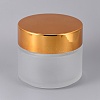 Frosted Glass Cosmetics Cream Jar AJEW-WH0096-14-1