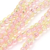 Spray Painted Crackle Glass Beads Strands X-CCG-Q002-6mm-03-2