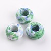 Dyed Rondelle Natural Ocean White Jade Beads G-D782-07-1