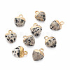 Natural Dalmatian Jasper Charms G-N326-121-01-1