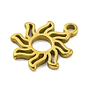 Laser Cut 304 Stainless Steel Charms STAS-G323-01G-2