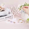 Plastic Jewelry Earring Holder ODIS-WH0001-50B-3