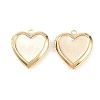 Heart Brass Locket Pendants KK-K414-12B-G-1