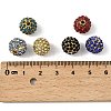 Alloy Rhinestone Beads RB-A034-10mm-G-2