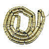 Electroplate Non-magnetic Synthetic Hematite Beads Strands G-S352-42C-01-2