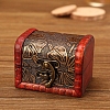 Retro Engraved Wood Jewelry Storage Treasure Boxs with Clasps PW-WG63114-02-1