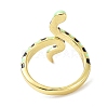Snake Real 18K Gold Plated Cuff Rings for Women KK-C220-07G-3