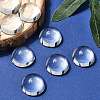 Transparent Half Round Glass Cabochons X-GGLA-R027-20mm-2