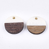 Resin & Walnut Wood Pendants RESI-S358-02E-01-2