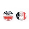 4-Hole Stripe Resin Buttons BUTT-S019-09-2