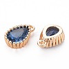 Brass Inlaid Cubic Zirconia Charms X-KK-S356-771D-2