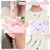 16Pcs 4 Styles December Birthstone Natural Amazonite Pendant and Connector Charms PALLOY-SW00118-7
