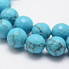 Synthetic Turquoise Bead Strands G-G736-32-8mm-3