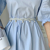 Alloy with Plastic Pearl Round Beaded Tassel Waist Belly Belts for Women FS-WGC59BD-01-5