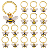 20Pcs Alloy Enamel Keychain KEYC-FH00076-1