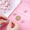 4Pcs 304 Stainless Steel European Clasps with Cord Ends STAS-DC0004-32-2