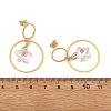 Brass Dangle Stud Earring for Women EJEW-JE07353-5