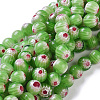 Round Millefiori Glass Beads Strands LK-P002-12-1