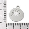 Non-Tarnish 304 Stainless Steel Pendants STAS-B056-26P-03-3