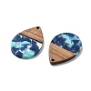 Resin and Walnut Pendants LS-FIND-R051-15H-2