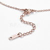 304 Stainless Steel Pendant Necklaces NJEW-I232-33RG-5