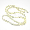 Electroplate Crystal Glass Rice Beads Strands EGLA-F042-A15-3