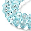 Transparent Baking Paint Glass Beads X1-DGLA-A034-T8mm-D12-3