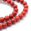 Synthetic Howlite Bead Strand G-E439-10mm-01A-1