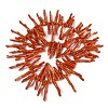 Opaque Acrylic Imitation Coral Beads Strands SACR-P033-01A-08-3