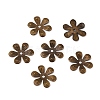 6-Petal Iron Bead Caps LS-IFIN-WH0070-06AB-2