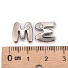 Letter Slider Beads for Watch Band Bracelet Making ALRI-O012-M-NR-3
