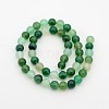 Natural Green Onyx Agate Dyed Round Bead Strands G-P070-19-10mm-2