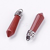 Natural Red Jasper Pointed Pendants G-F228-06O-RS-2