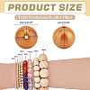 50Pcs 5 Colors Round Food Grade Eco-Friendly Silicone Focal Beads SIL-PH0001-26-2
