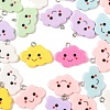 30Pcs Opaque Resin Pendants RESI-YW0005-31-1