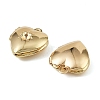 Heart Brass Pendant Rhinestone Settings KK-A276-12LG-2