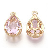 Transparent Glass Pendants GLAA-R212-11C-2