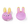 Printed Translucent Epoxy Resin Cabochons CRES-N034-28A-1