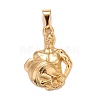 Ion Plating(IP) 304 Stainless Steel Pendants STAS-D165-14G-01-1