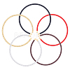 5Pcs 5 Colors Braided 304 Stainless Steel Wire Bracelet Making MAK-UN0001-34-2